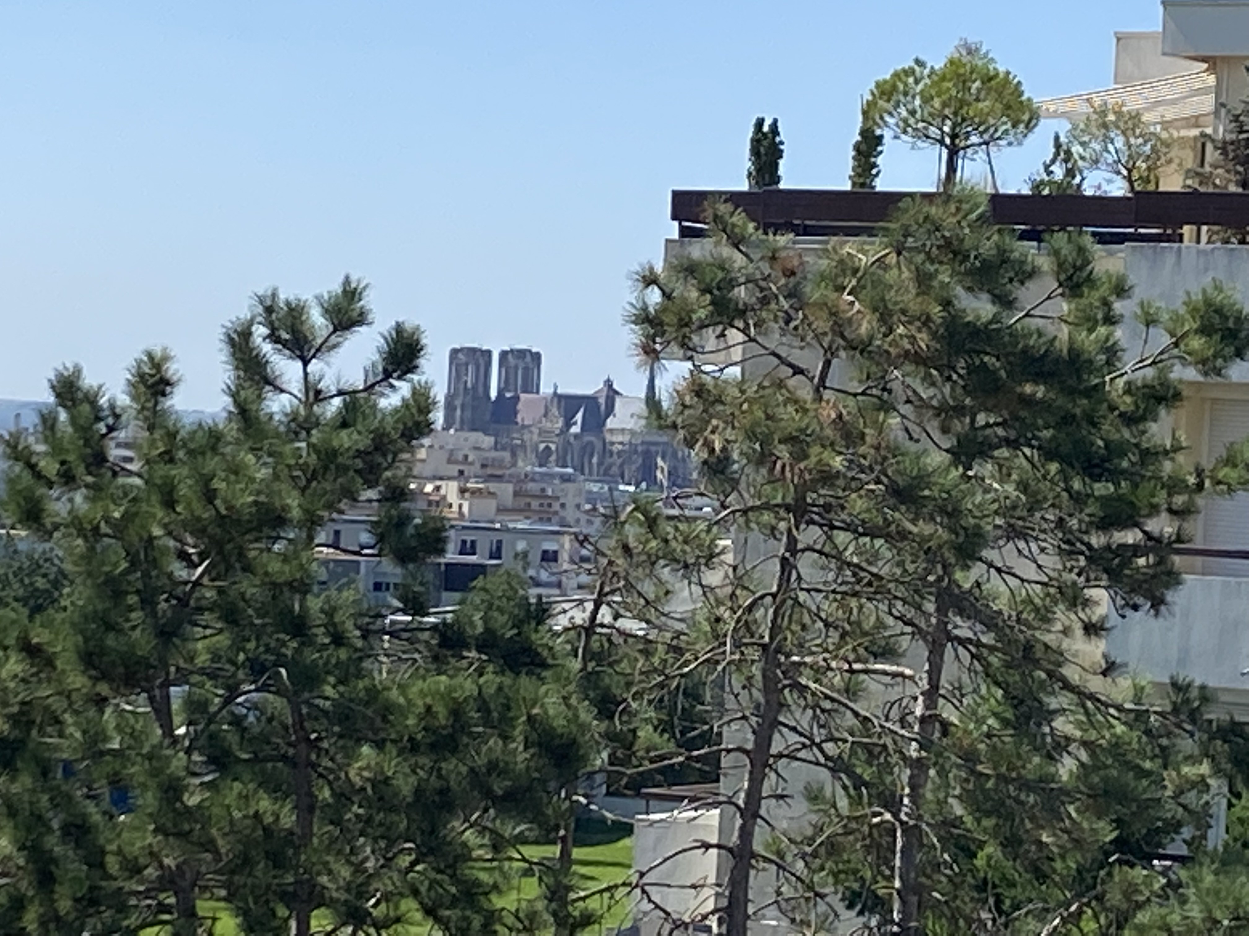 Vue du balcon de la pièce principale