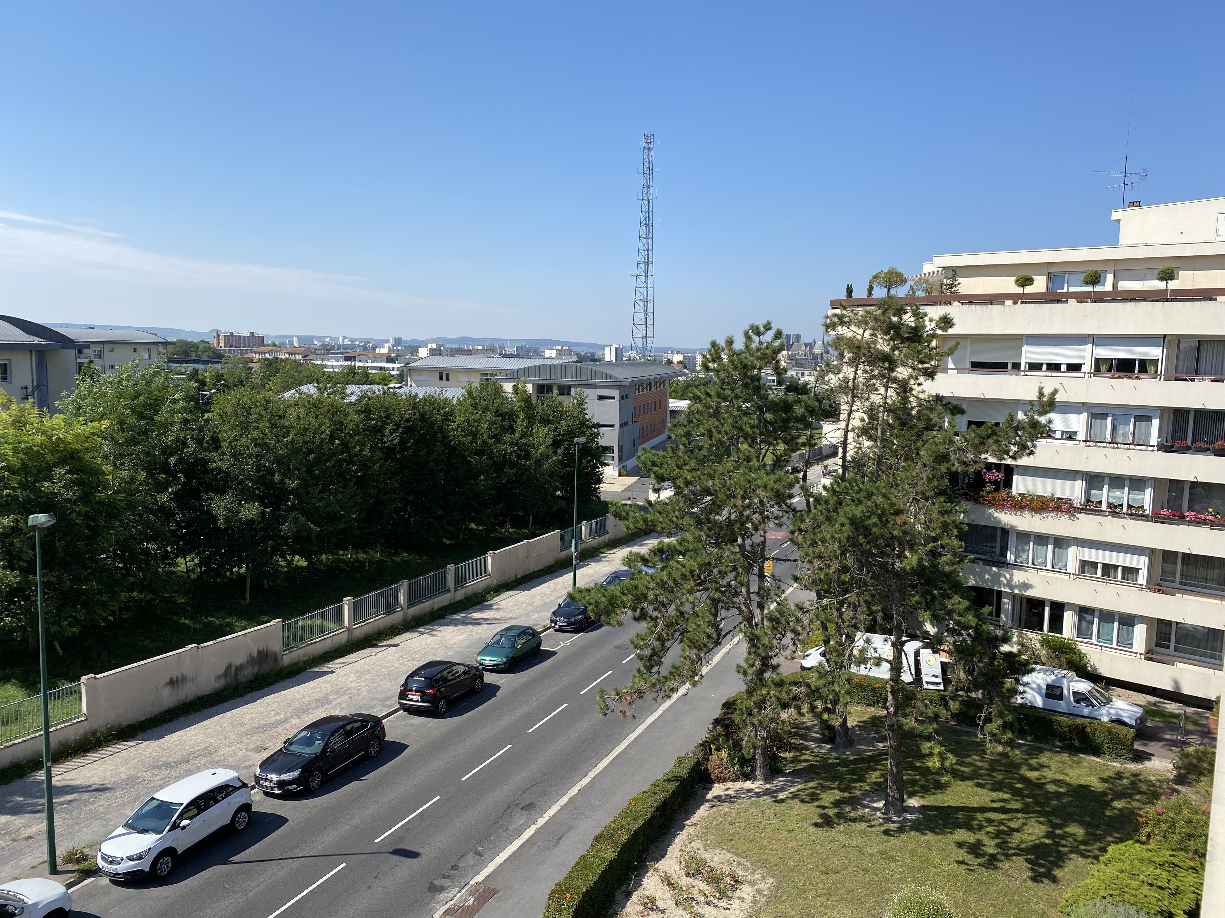 Vue du balcon de la pièce principale